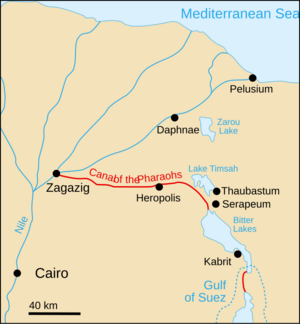 Canal of the Pharaohs Map-en