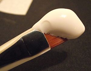 Gesso acrylic brush