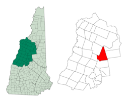 Location in Grafton County, New Hampshire