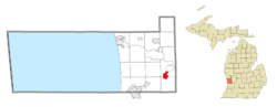 Location within Ottawa County