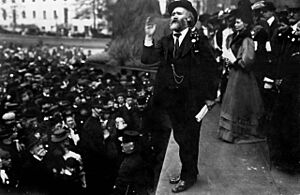 Keir Hardie, Trafalgar Square, 1908