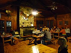 Mondeaux Lodge interior