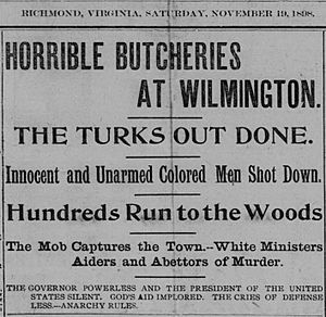 Richmond Planet Wilmington. 1898