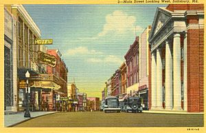 Salisbury main street post card