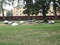 St Mary's churchyard gardens butts