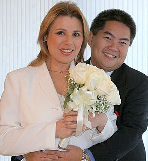 Susan Polgar and Paul Truong