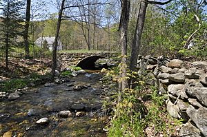 TownshendVT SimpsonvilleStoneArchBridgeDownstreamSide