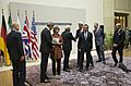 U.S. Secretary of State John Kerry & Iranian Foreign Minister Mohammad Javad Zarif in Geneva, Switzerland, November 24, 2013