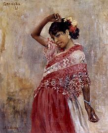 Albert Edelfelt - Gitana Dancing I