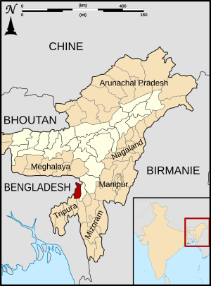 District location in Assam