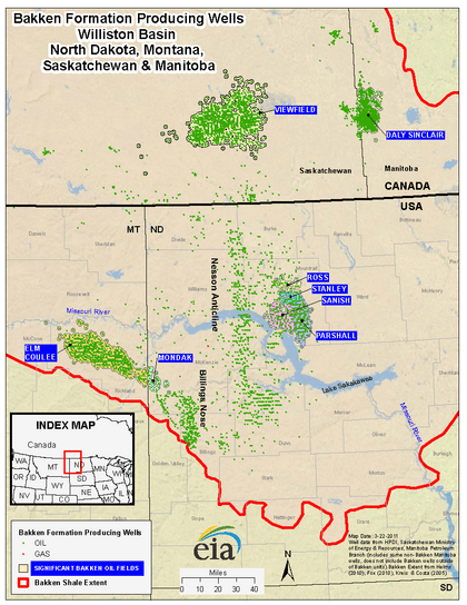 Bakken map