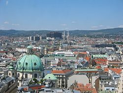 Blick von Stephansdom Nordwesten