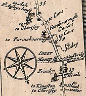 Frimley on Ogilby's Hampshire 1675