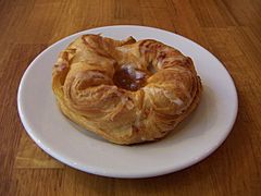 Glazed apple Danish