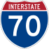 Interstate 70 marker