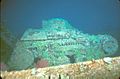 Japanese 2-man tankette on the deck of the Nippo Maru wreck, Truk Lagoon, Micronesia