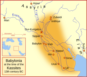 The Babylonian Empire under the Kassites, c. 13th century BC.