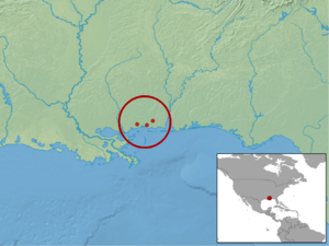 Lithobates sevosus distribution.png