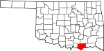 State map highlighting Bryan County