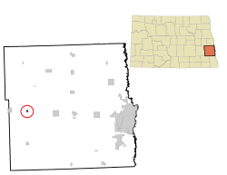 Location of Buffalo, North Dakota