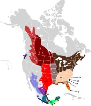 Odocoileus virginianus NA map