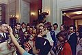 Pat Nixon greets White House visitors 1969