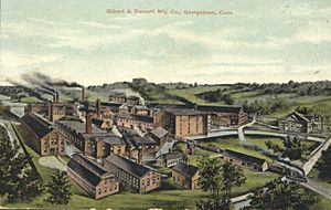 PostcardGeorgetownCTGilbertAndBennettMfg1909