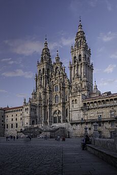 Santiago Compostela Cathedral 2023 - Obradoiro at Dusk