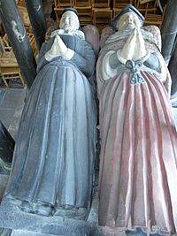 SirJohnPopham Died1607 AndWife WellingtonChurch Somerset