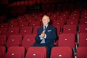 Sir Bruce Forsyth opening The Sir Bruce Forsyth Auditorium at Millfield Theatre on October 6th 2009 2014-08-10 12-29