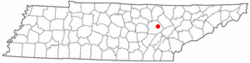 Location of Fairfield Glade, Tennessee