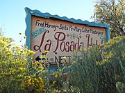 Winslow-La Posada Hotel sign-1929