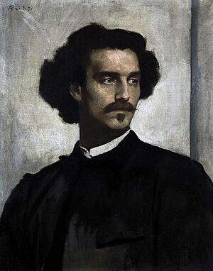 Anselm Feuerbach, Selbstbildnis, 1873