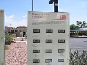 Atomic Testing Museum weather display