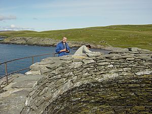 Atop Mousa broch