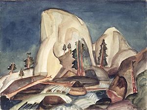 Brooklyn Museum - Half Dome, Yosemite Valley, California - Marguerite Thompson Zorach - overall