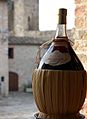 Fiasco di vino rosso da tavola Monteriggioni