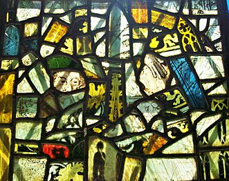 Fragments of medieval glass, Staplehurst