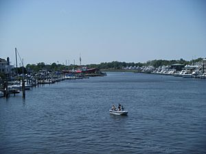 Lewes and Rehoboth Canal north from Savannah Road drawbridge