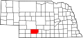 State map highlighting Frontier County