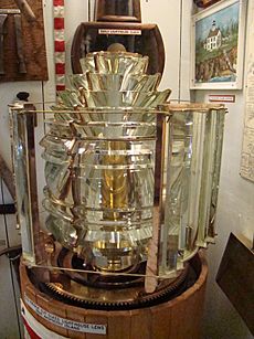 Raspberry Island Lighthouse lens