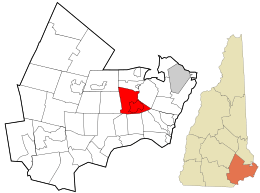 Location in Rockingham County and the state of New Hampshire.