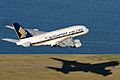 Singapore Airlines Airbus A380 at Sydney Airport