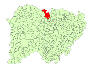 Location in Salamanca