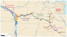 Western Wisconsin Bike Trail Map