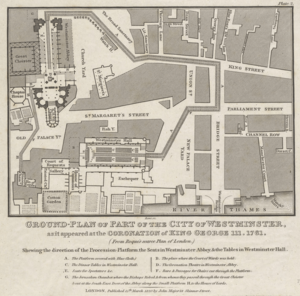 Westminster at the coronation of King George III 1761