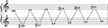 Whole tone scales diagram