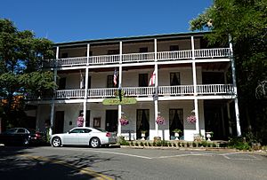 The landmark St. George Hotel in Volcano