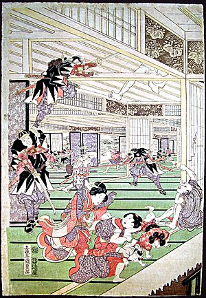 Chushingura.47ronin.attackingthehouseofkira.print.kunisada.i.01.obverse.refshot