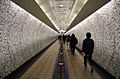 Corridor in Green Park tube station